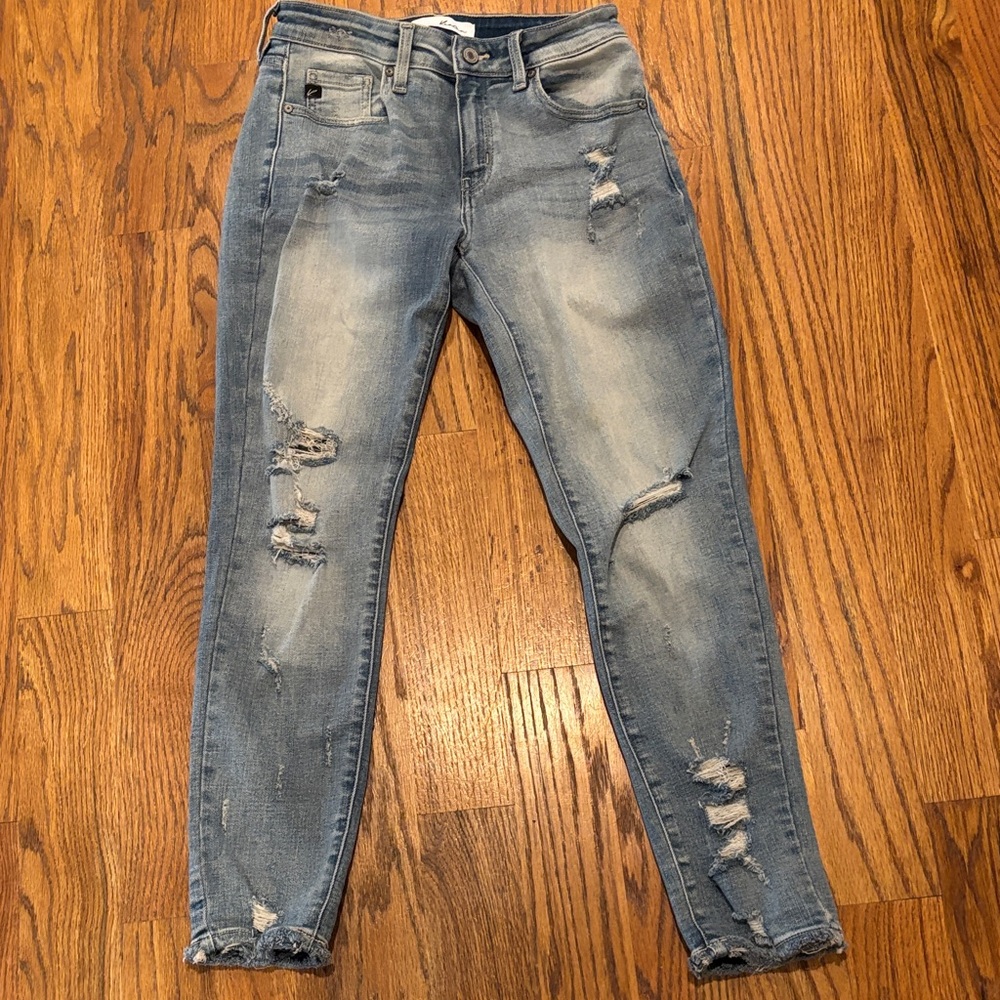 KanCan Light Blue Distressed Skinny Jeans